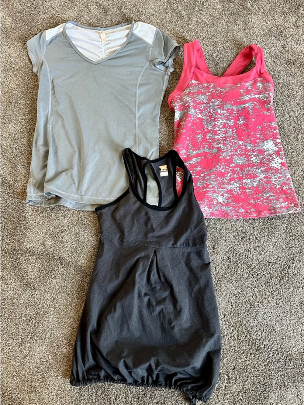 Lot Set 3 Lucy Tank Top Women's XS - Small Powermax Racerback Stretch Activewear